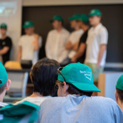 Photograph taken during a lesson of the STEM summer course at Politecnico di Milano