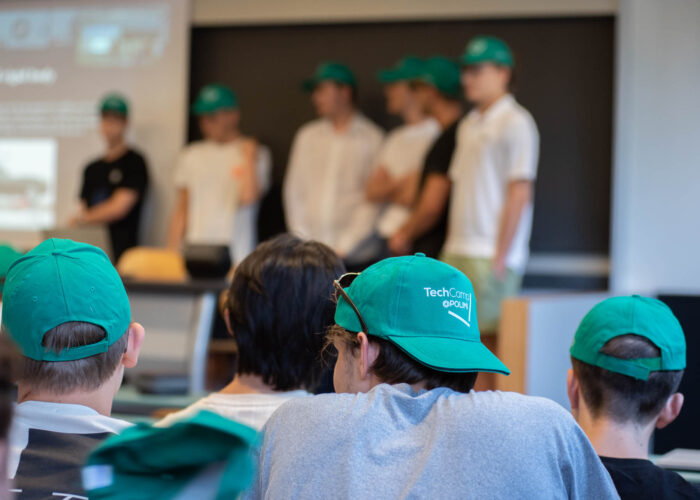 Photograph taken during a lesson of the STEM summer course at Politecnico di Milano